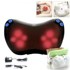 Neck Massage Pillow, with heat function, Great for tensed muscles!